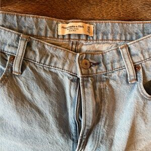 Abercrombie & Fitch Wide Leg Denim Blue Jeans